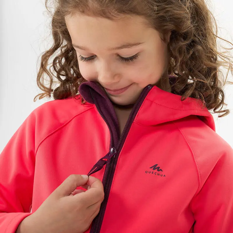Softshell Montaña Y Trekking Niños 2-6 Años Quechua MH550 Rosa - Imagen 5