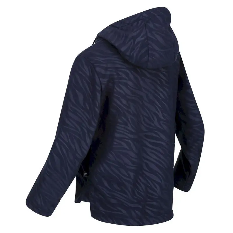 Regatta Sudadera Kalina Estampado De Cebra De Polar Para Niños/Niñas Marino - Imagen 3