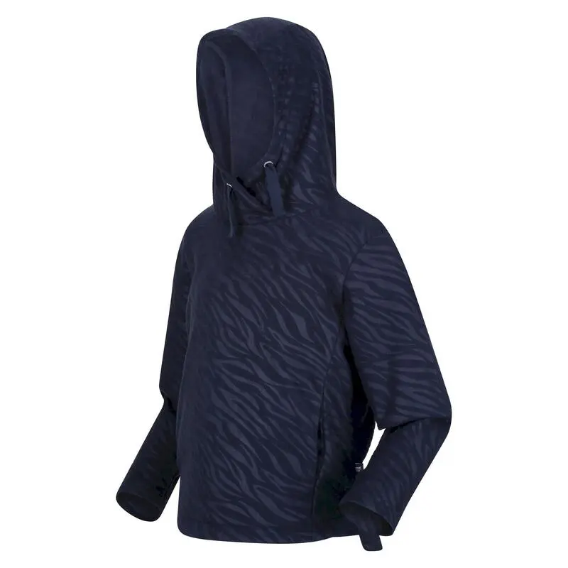 Regatta Sudadera Kalina Estampado De Cebra De Polar Para Niños/Niñas Marino - Imagen 4