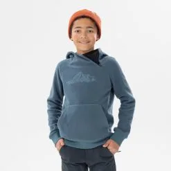 Quechua Sudadera Polar Senderismo Gris Oscuro - Niños 7-15 Años