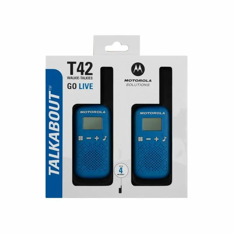 WalkieTalkie Pack 2 Motorola T42 Azul - Imagen 5