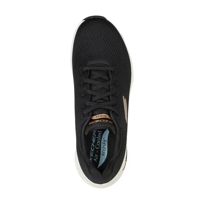 Zapatillas Caminar Mujer Skechers Arch Fit Negro - Imagen 3