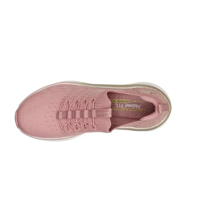 Zapatillas Caminar Mujer SKECHERS Relaxed Fit D'Lux Walker-Let It Glow Rosa - Imagen 3