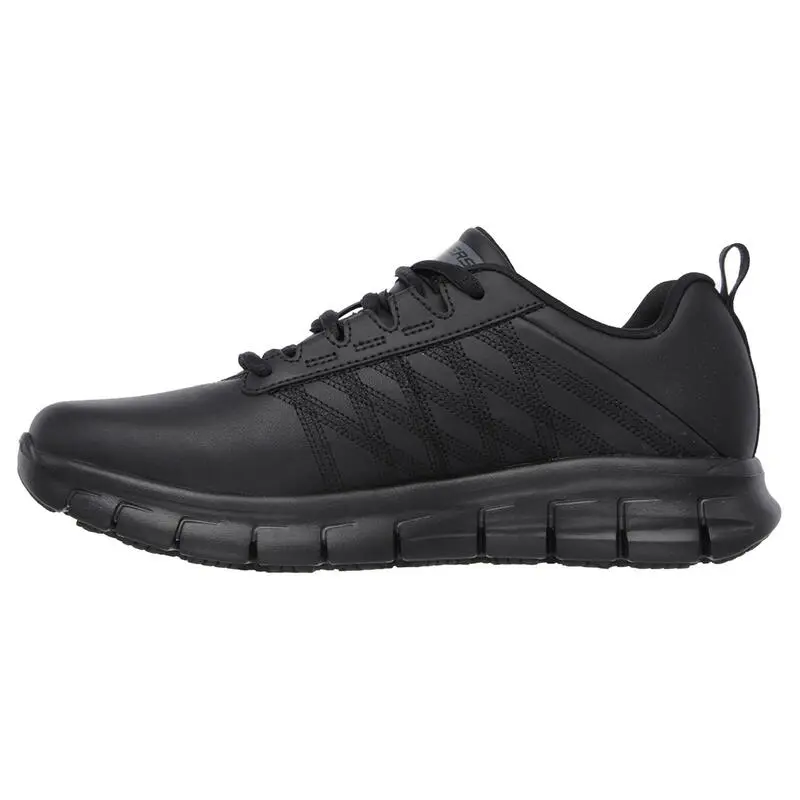 Zapatillas Caminar Mujer SKECHERS Work Relaxed Fit Sure Track Negro - Imagen 5