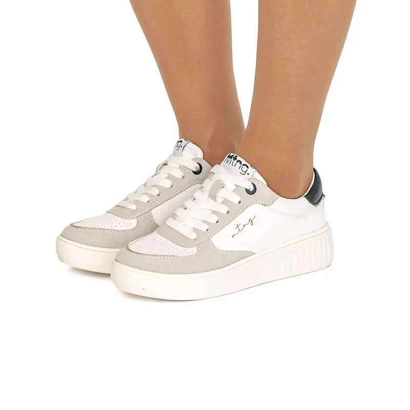 Zapatillas De Caminar Para Mujer Mtng Delta En Color Blanco - Imagen 2