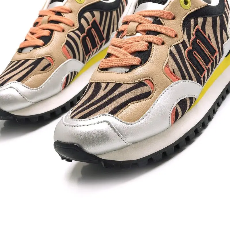 Zapatillas De Caminar Para Mujer Mtng Joggo En Color Beige - Imagen 3