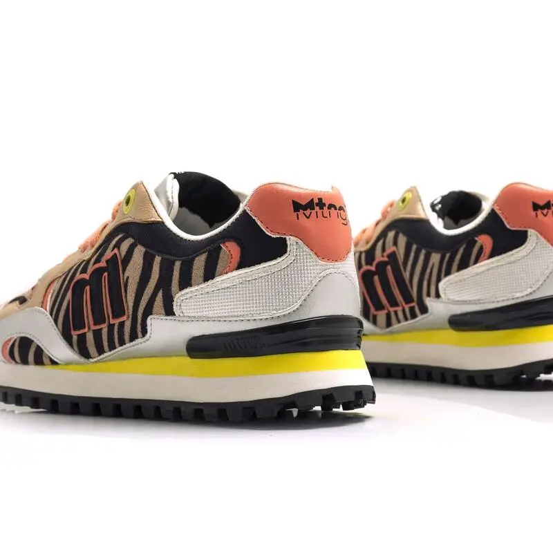 Zapatillas De Caminar Para Mujer Mtng Joggo En Color Beige - Imagen 4