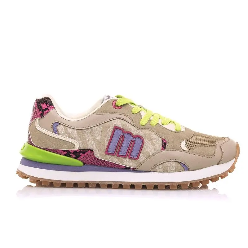 Zapatillas De Caminar Para Mujer Mtng Joggo En Color Beige - Imagen 6