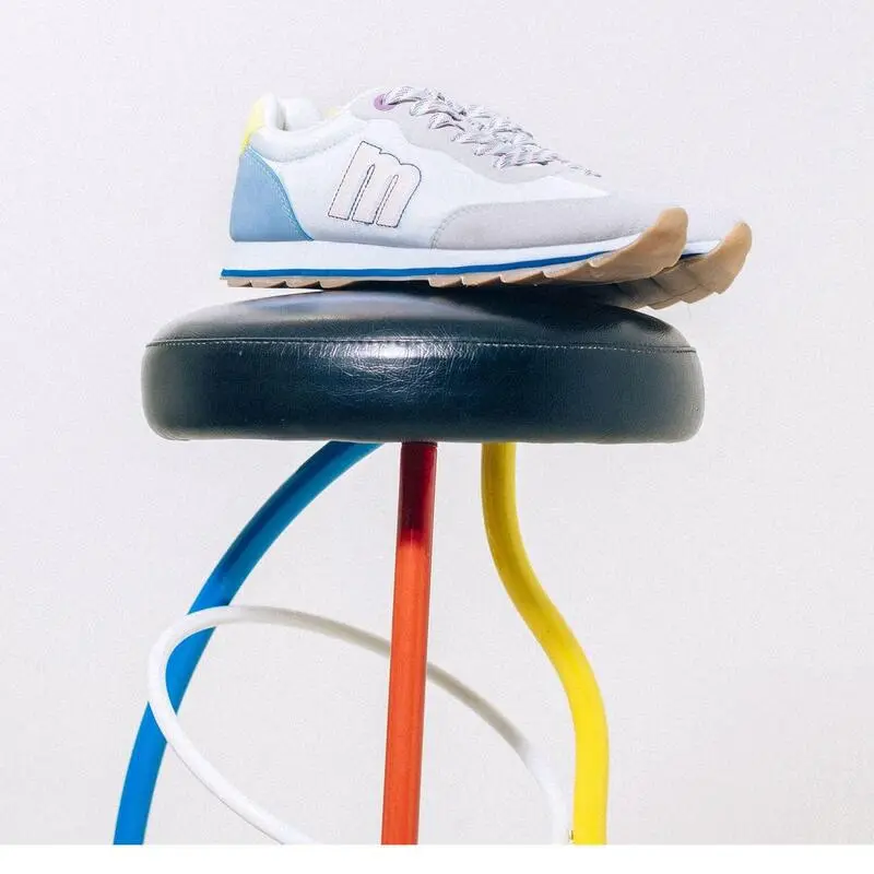 Zapatillas De Caminar Para Mujer Mtng Sai En Color Blanco - Imagen 4