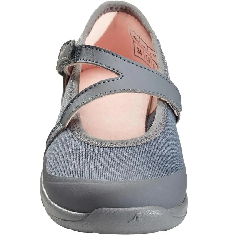 Newfeel Zapatillas Marcha Niña PW 160 Br'easy Gris / Coral - Imagen 3